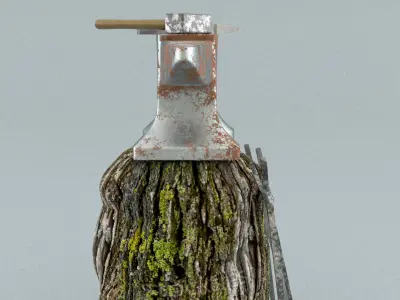 laos Old Anvil 3D model