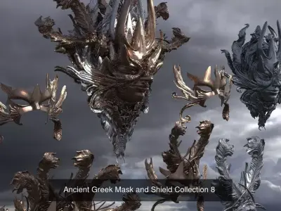 Helmet collection 1 lord of rings mask 3D Model Pack