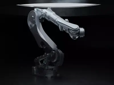High-Quality Westworld Inspired Robotic Arm 3D model