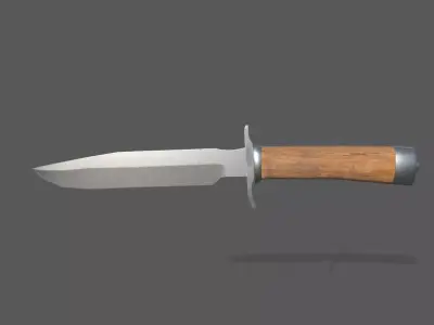 Knife Free low-poly 3D model buy