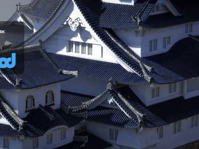 Japanese Castle 3D model purchase