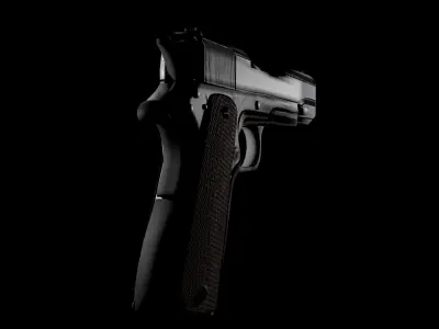 M1911 Game ready Low poly Low-poly 3D model