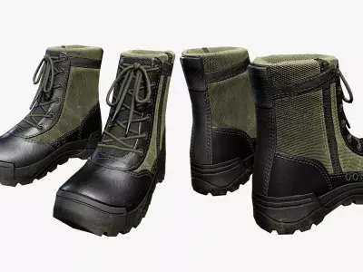 Tactical Boots Low-poly 3D model order