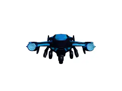 Sleek SciFi Spaceship 3D Model 3D model