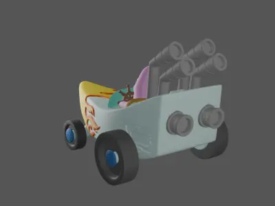 Patricks boat car 3D print model