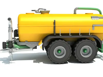 Farm Trailer 3D model by 3D-Horse