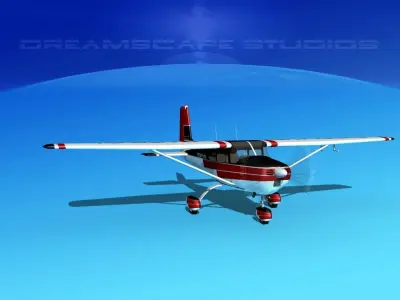 Cessna 172 Skyhawk 1958 V03 3D model