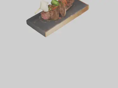 Lamb kebab model Low-poly 3D model