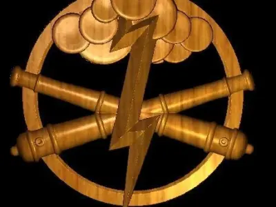 Ukrainian Artillery Symbols 3D print model