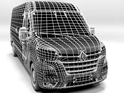 RENAULT MASTER M 2020 Low-poly 3D model