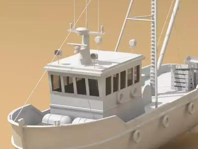 Fishing boat 01 3D model