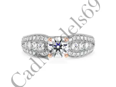 Engagement Ring49 3DM Model with 28 IMAGES and 7 VIDEOS 3D print model