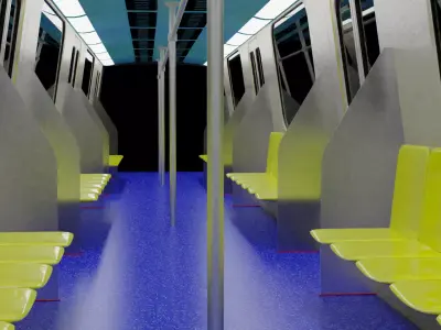 Metro Coach Free low-poly 3D model