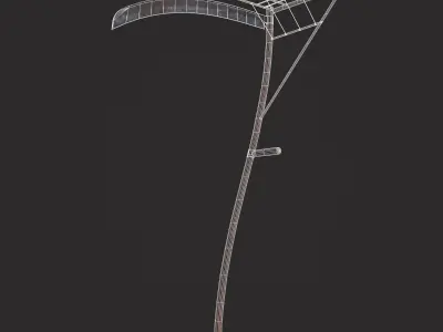 Cradle Scythe  Low-poly 3D model