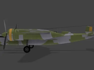 Focke Wulf p222 3D print model