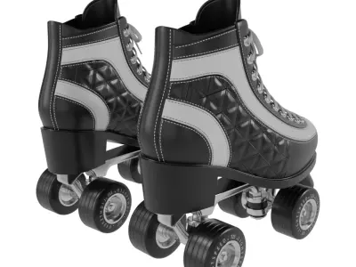 Adjustable Skate 3D model 2