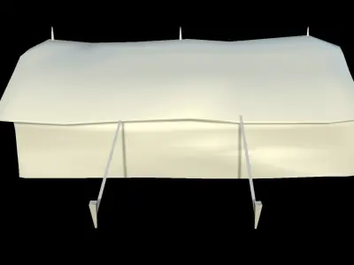 Military Tent - 2 Low-poly 3D model