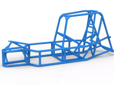 Frame of Silver Crown Car Version 2 Scale 1 to 25 3D print model
