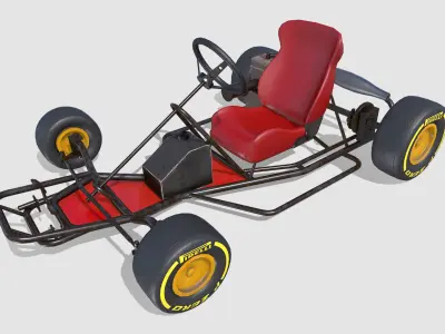 Go Kart Low-poly 3D model by Studio-Lab