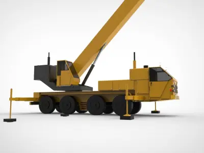 magnetic crane 3D model