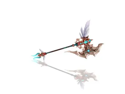 Angel Axe Low-poly 3D model