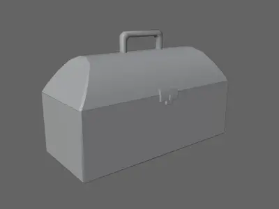 Toolbox - Caixa de Ferramentas Low-poly 3D model