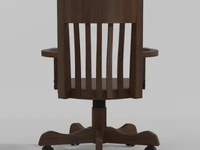 Vintage Bankers Chair 3D model