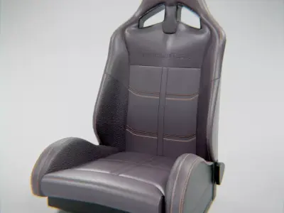 Car Seat Free low-poly 3D model purchase