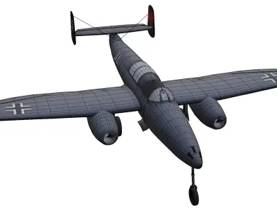 Heinkel He 280 Low-poly 3D model purchase