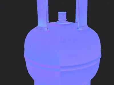 Gas bottle Low-poly 3D model buy