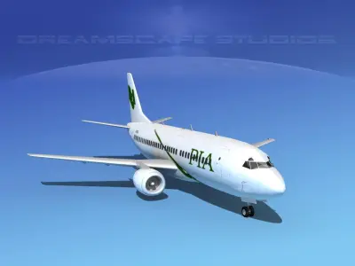 Boeing 737-300 PIA 3D model