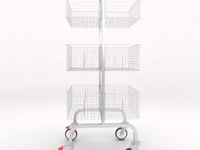 Shopping cart trolley 3d model 3D model