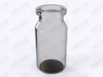 Glass vial - ISO 8362-1 - ISO 8362-1-8R - vial - 8 ml 3D model