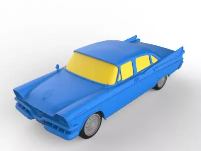 Dodge 1960 Classic Car 3D print model