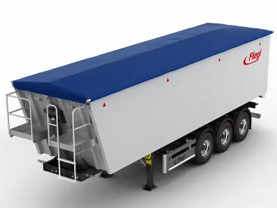 Trailer grain-carrier 3D model