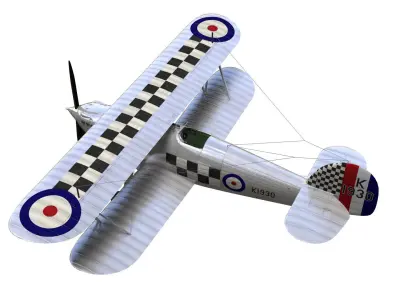 hawker fury 3D model purchase