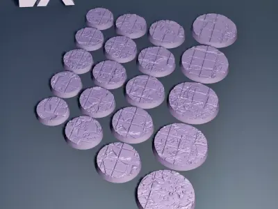 HD Base Set 28 - Shattered Tiles 3D print model
