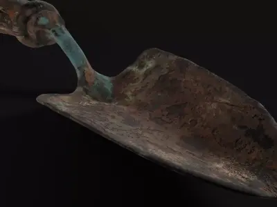 Vintage Gardening Hand Shovel 3D model