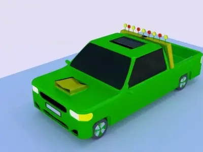 pick up truck 3D model from CGTrader