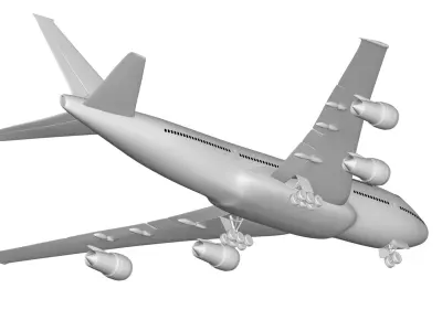 Boeing 747-8 3D model purchase