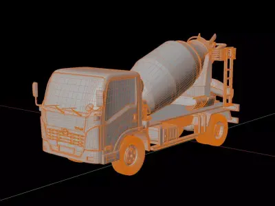Mazda Titan Concrete Mixer 3D model