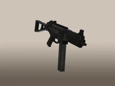 Universal Sub-Machine Gun Low-poly 3D model