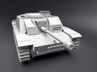 StuG III Scale model  3D print model