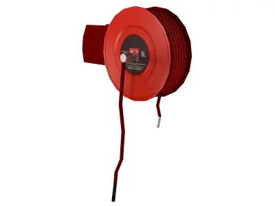 Fire Hose Reel Low-poly 3D model