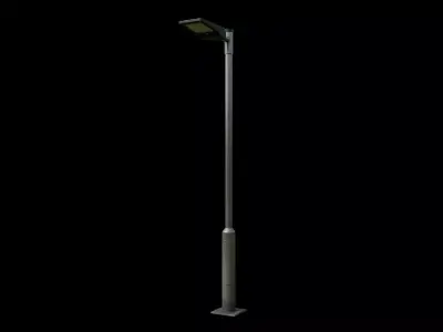 Street lamp 3D model Free low-poly 3D model