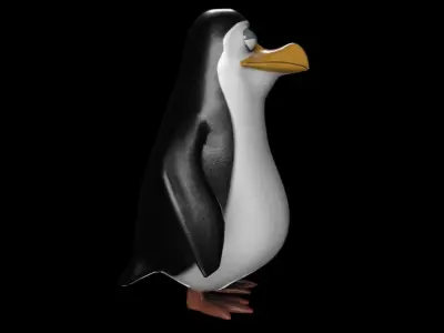 Penguin cartoon 3D model purchase