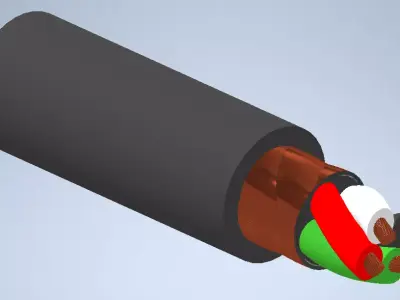 screen bare 3D model