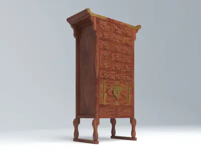 KOREAN HERB CABINET 02 3D model