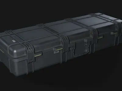 weapon case large plastic pelican Low-poly 3D model