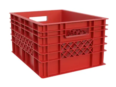 Plastic crate 44 3D model